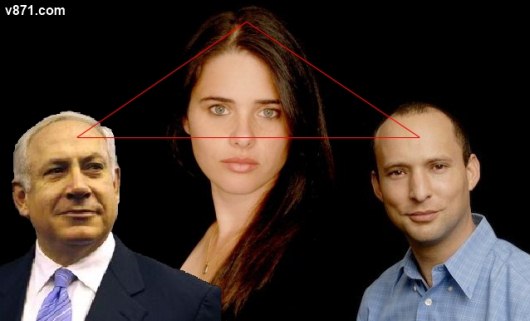 איילת שקד + נפתלי בנט + בנימין נתניהו